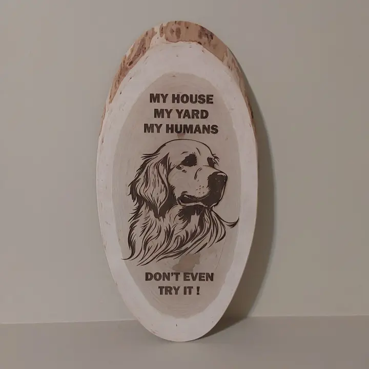 Wood Custom Dog house sign