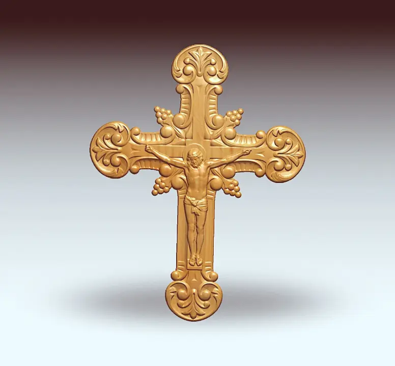 Engraved Crucifix 6