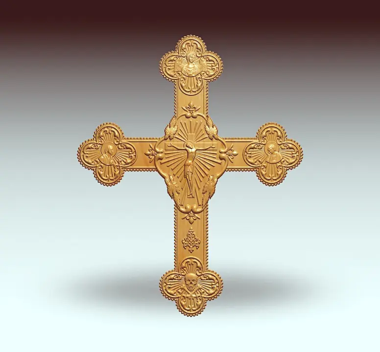Engraved Crucifix 36