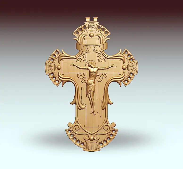 Engraved Crucifix 50