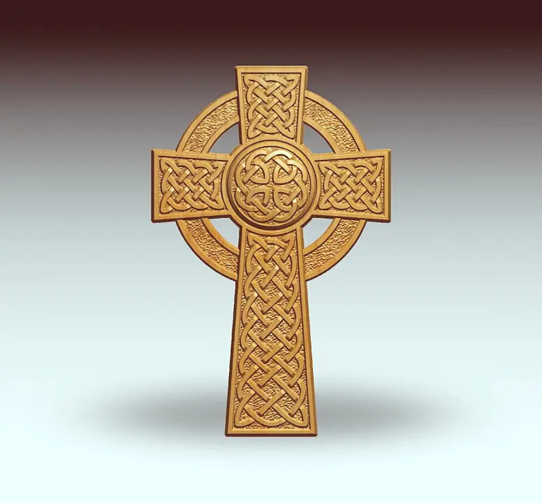 Engraved wooden cross 18