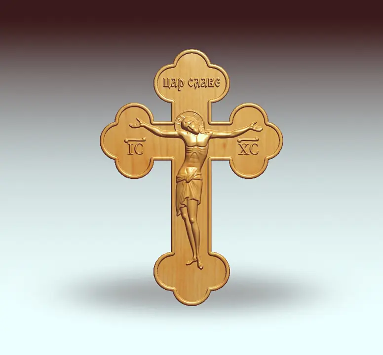 Engraved wooden cross 2