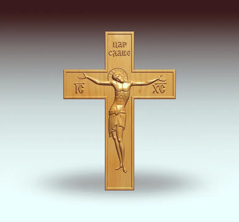 Engraved wooden cross 4