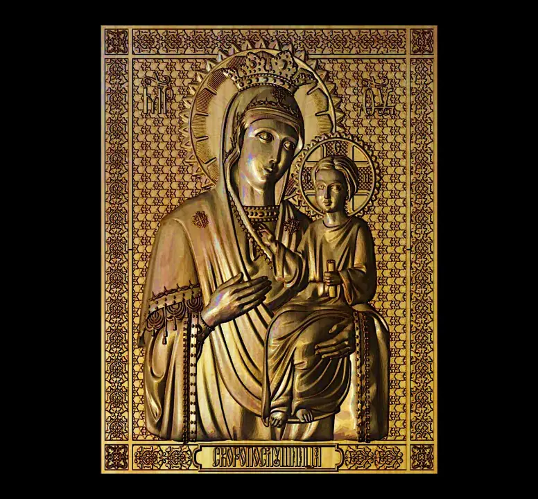 Mother of God and Jesus Icon 42