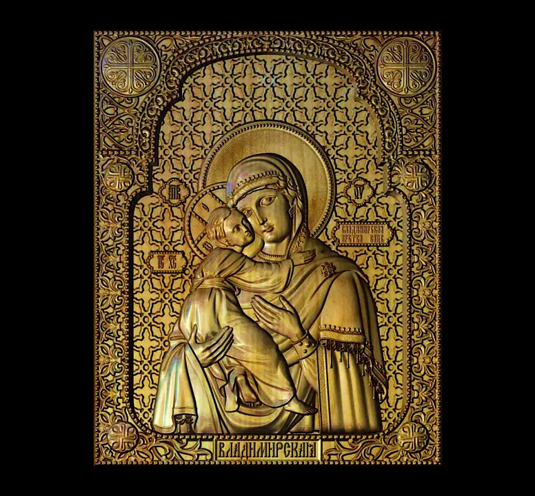 Mother of God and Jesus Icon 44