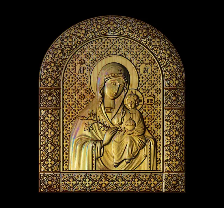 Mother of God and Jesus Icon 45
