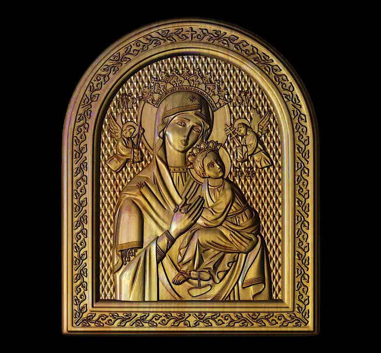 Mother of God and Jesus Icon 56