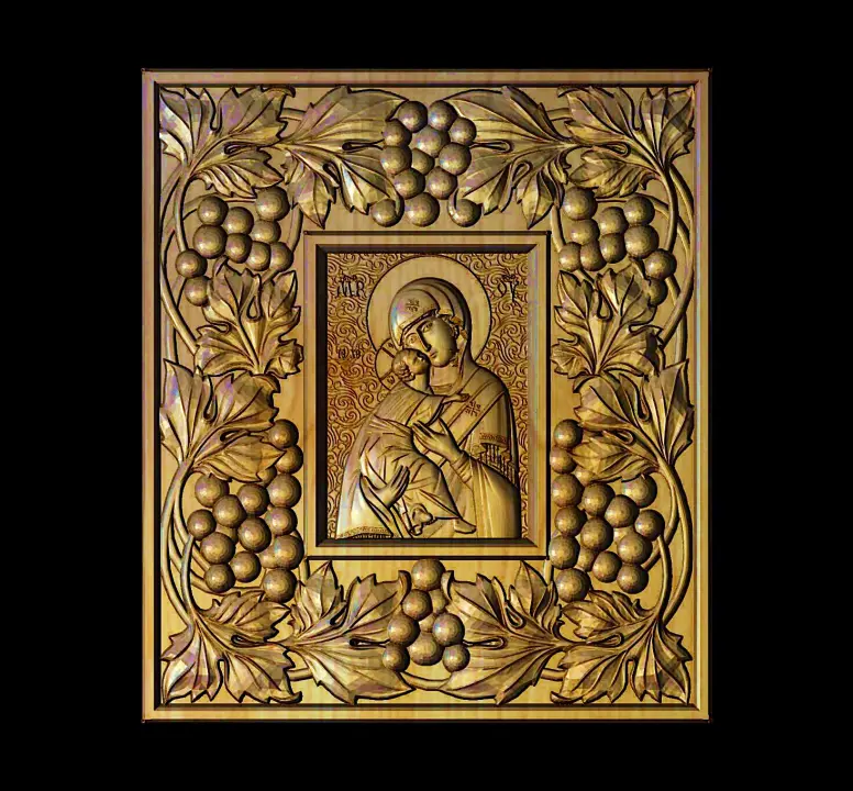 Mother of God and Jesus Icon 57