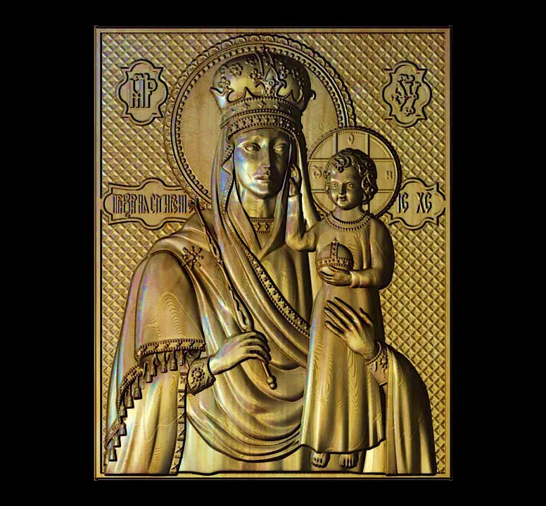 Mother of God and Jesus Icon 22