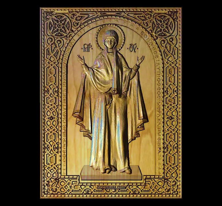 Mother of God and Jesus Icon 23
