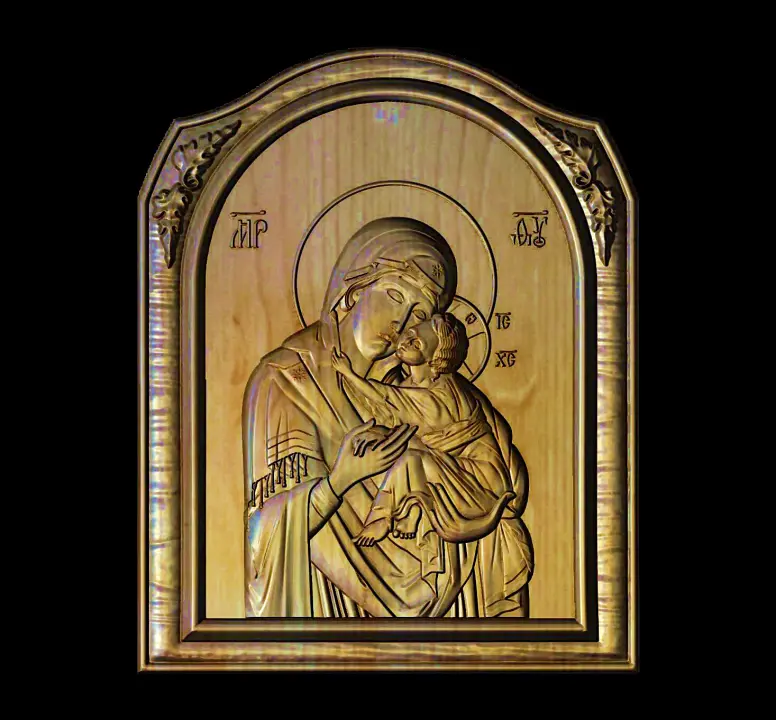 Mother of God and Jesus Icon 24