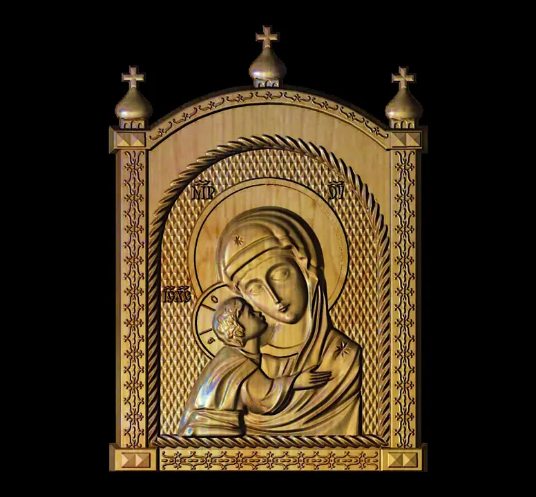 Mother of God and Jesus Icon 25