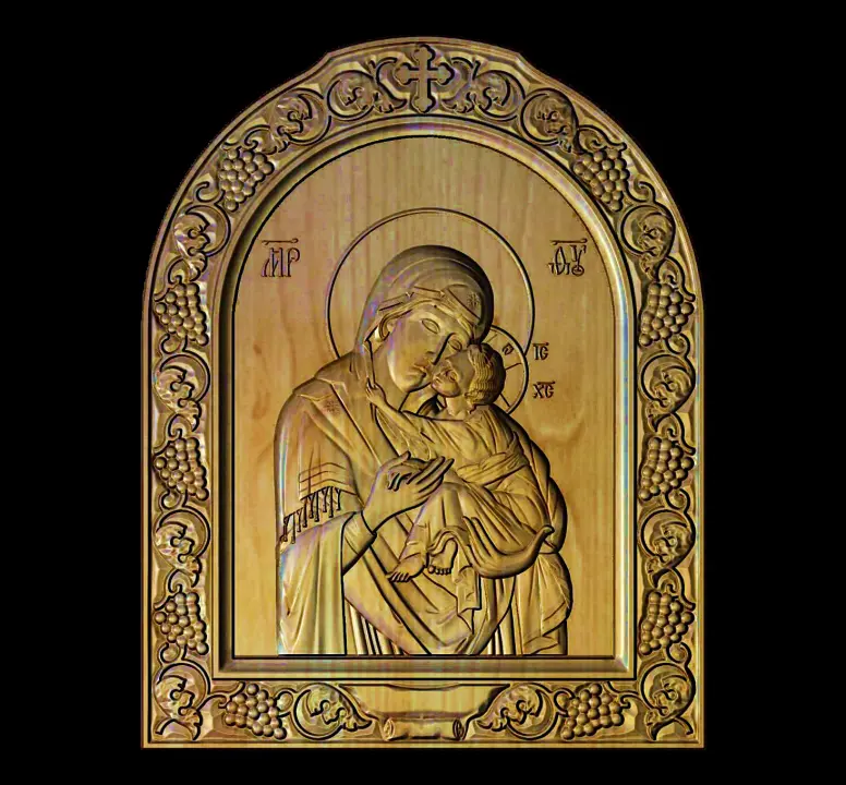 Mother of God and Jesus Icon 26