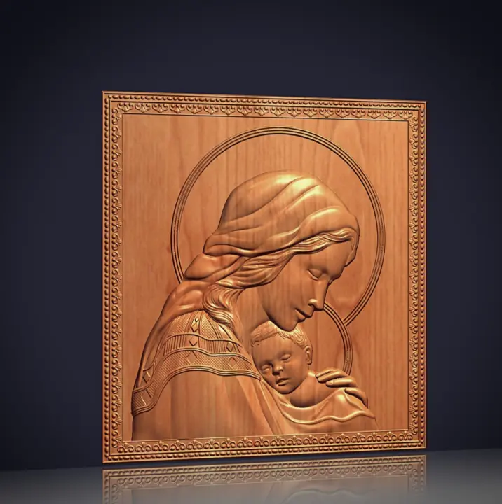 Mother of God and Jesus Icon 13